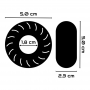 POWERING SUPER FLEXIBLE Y RESISTENTE ANILLO PENE 5CM PR08 NEGRO
