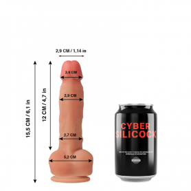 CYBER SILICOCK ANSEL REALISTICO SILICONA LIQUIDA 155CM