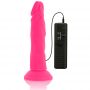 DIVERSIA DILDO FLEXIBLE CON VIBRACION 23 CM ROSA