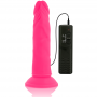 DIVERSIA DILDO FLEXIBLE CON VIBRACION 23 CM ROSA