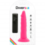 DIVERSIA DILDO FLEXIBLE CON VIBRACION 23 CM ROSA