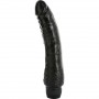SEVEN CREATIONS VIBRATOR DE GELATINA NEGRO 20 CM