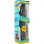 SEVEN CREATIONS VIBRATOR DE GELATINA NEGRO 20 CM