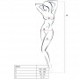 PASSION WOMAN BS024 BODYSTOCKING NEGRO TALLA UNICA