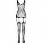 PASSION ECO COLLECTION BODYSTOCKING ECO BS007 NEGRO