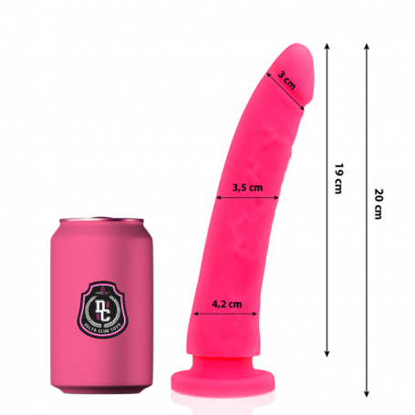 DELTA CLUB TOYS DILDO ROSA SILICONA MEDICA 20 X 4 CM