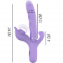 INTENSE BILLIE VIBRADOR MULTIFUNCIoN RECARGABLE SUCCIONADOR CON PULSADOR MORADO