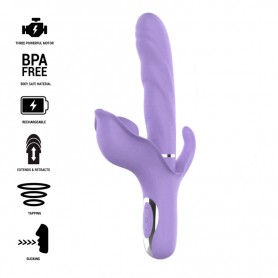 INTENSE BILLIE VIBRADOR MULTIFUNCIoN RECARGABLE SUCCIONADOR CON PULSADOR MORADO