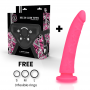 DELTA CLUB TOYS DILDO ARNES ROSA SILICONA MEDICA 20 X 4 CM