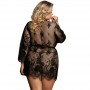 SUBBLIME QUEEN PLUS LACE PEIGNOIR FLARED SLEEVES