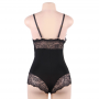 SUBBLIME TEDDY DETALLE ENCAJE FLORAL NEGRO S M