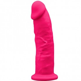SILEXD MODELO 2 PENE REALISTICO SILICONA PREMIUM SILEXPAN FUCSIA 19 CM