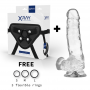 X RAY ARNeS DILDO REALISTA TRANSPARENTE 185 CM O 38 CM