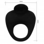 PRETTY LOVE ANILLO VIBRADOR THIMBLE NEGRO