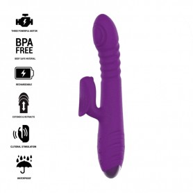 INTENSE IGGY VIBRADOR MULTIFUNCIoN RECARGABLE UP DOWN CON ESTIMULADOR DE CLITORIS MORADO