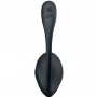 SATISFYER RIBBED PETAL ESTIMULADOR PUNTO G CONTROL REMOTO NEGRO APP GRATUITA