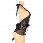 QUEEN LINGERIE TEDDY ESCOTADO DE ENCAJES S M